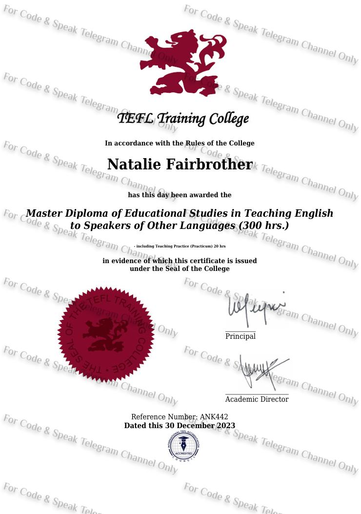 Certificate 1